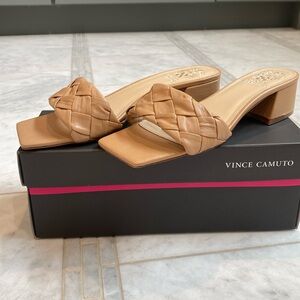 Vince Camuto Nude Slide Sandals